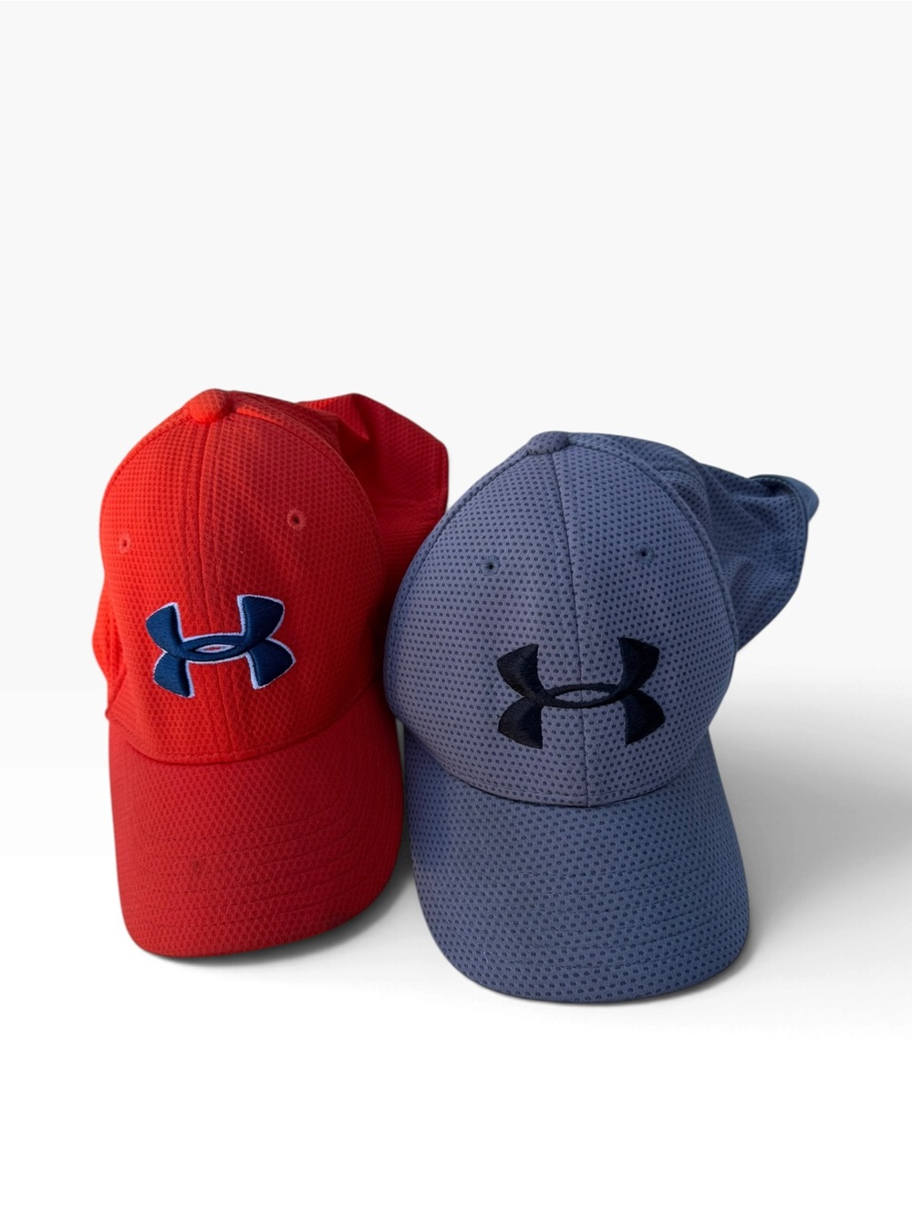 Under Armour Kids Performance Caps - Red and Navy Blue Pair